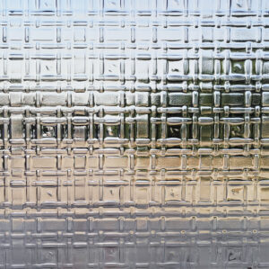 fabric pattern woven mesh look fused glass